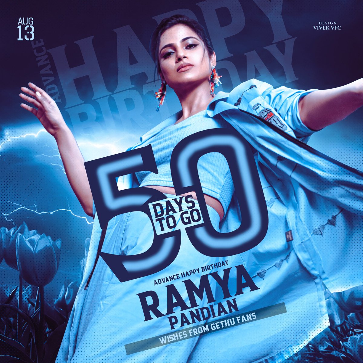 LifeRamya's tweet photo. Flames may rise, Chaos may settle. True things will remain so &amp; will never fail to guide you to ur goals and thats what she believe... none other than #RamyaPandian
1200 hours to go for Thalaivi's day! 

PC : @Vivek_VFCDesign https://t.co/OA9Cu22HpA