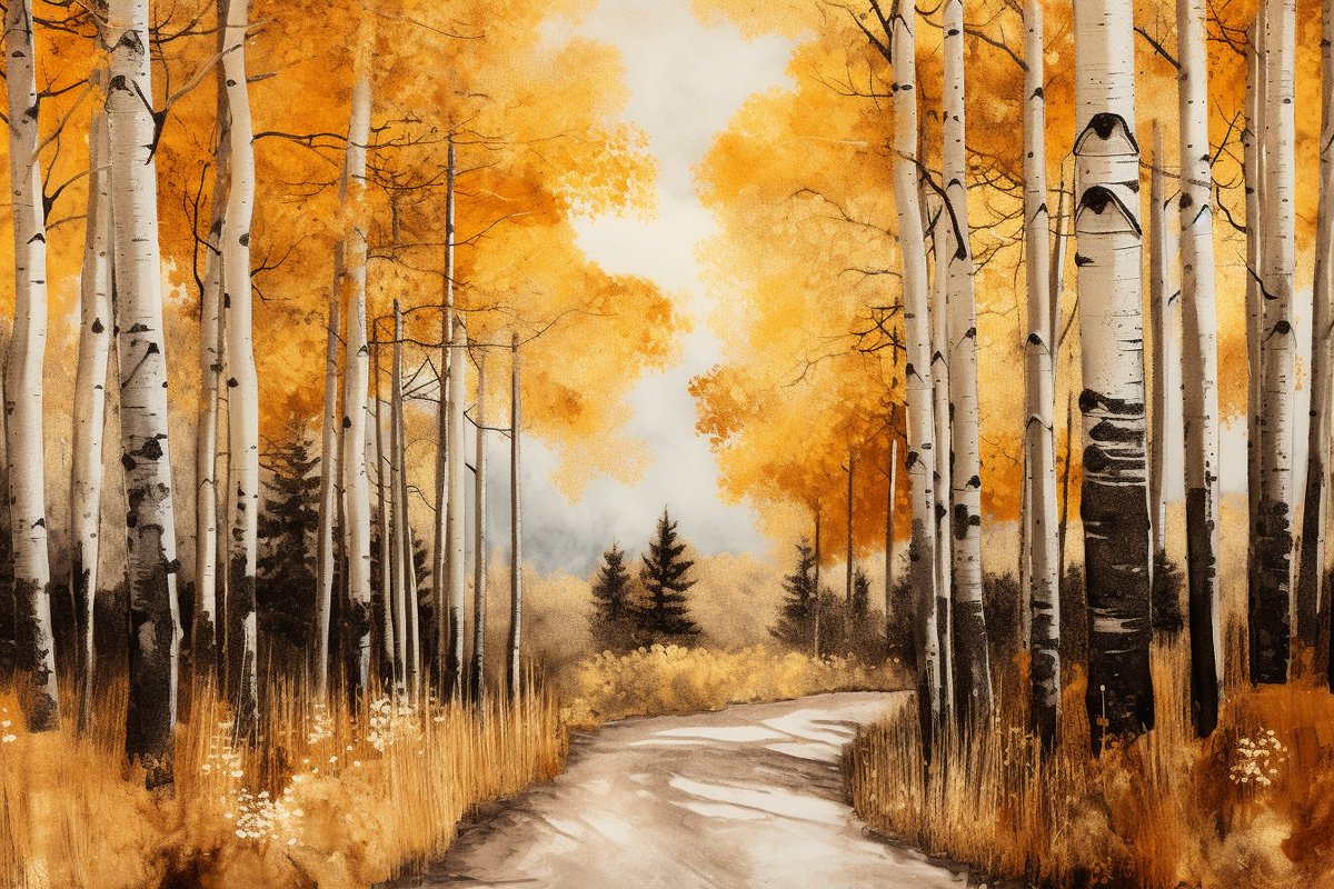 aspens whisper
memories of that road trip
when I still loved you

#haiku #senryu #poetry #micropoetry
#writingcommunity #midjourney
(haiku-generated image)