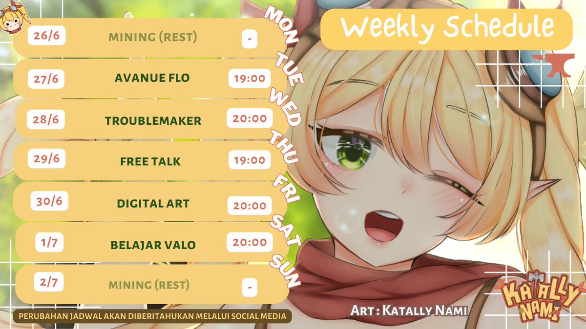 NamiVILITERA's tweet photo. skejul nah bang!
Hastag:
stream: #katalivenami
clip: #KataClip
fanname: #Allyance
art: #MewarNami
meme: #Nameme
nsfw: #Namimisan https://t.co/hEEvCIhGOU