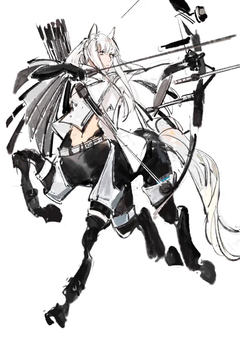 #Arknights  Platinum is my favorite girl And I have to say Młynar has the kind of grumpy yet tired face that I like