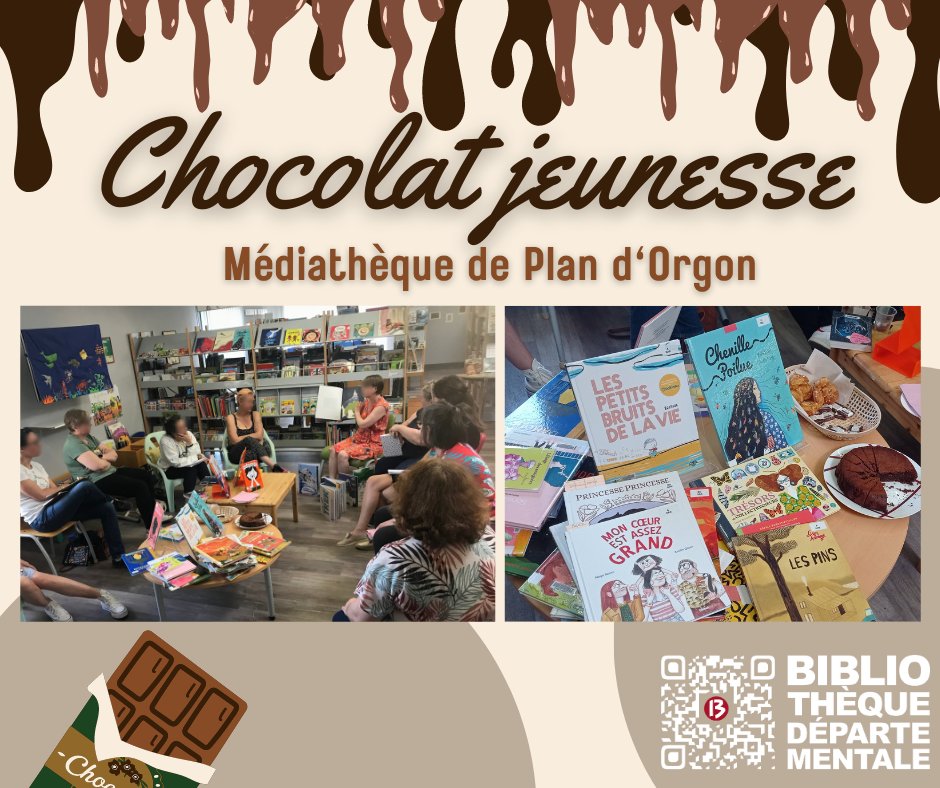 MediaProvence's tweet photo. AprĂšs le cafĂ© numĂ©rique et les brunchs cinĂ©ma & musique, le chocolat jeunesse a fait sa premiĂšre !đ«
10 bibliothĂ©caires du rĂ©seau et 3 de la #BD13 ont Ă©changĂ© sur le #livrejeunesse Ă la #mĂ©diathĂšque de #PlandOrgon autour de douceurs chocolatĂ©esâŠ
Une matinĂ©e bien remplie !đ https://t.co/JUU9IAQyAU