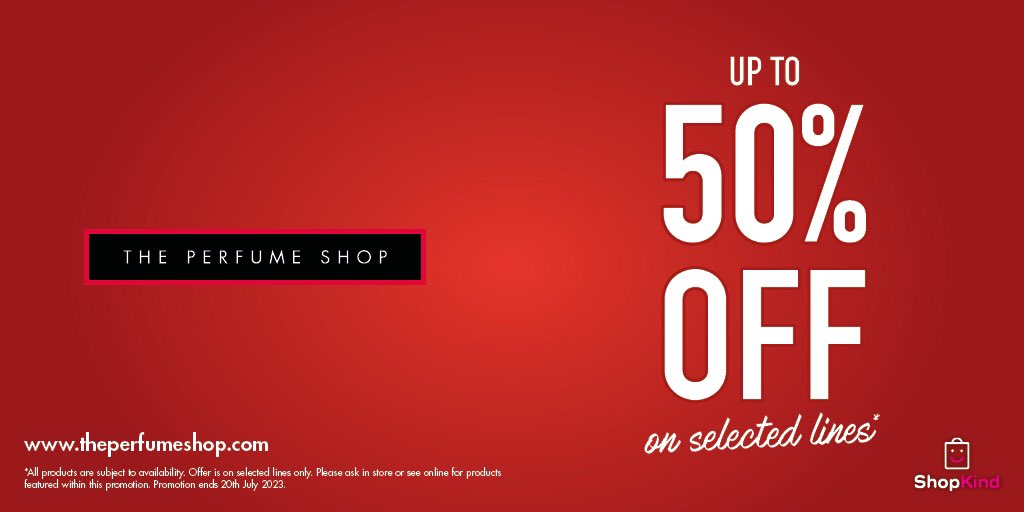 Enjoy up to 50% off on selected lines this summer.
Visit us in store today. 
#SummerSale2023 #theperfumeshop #tpssc