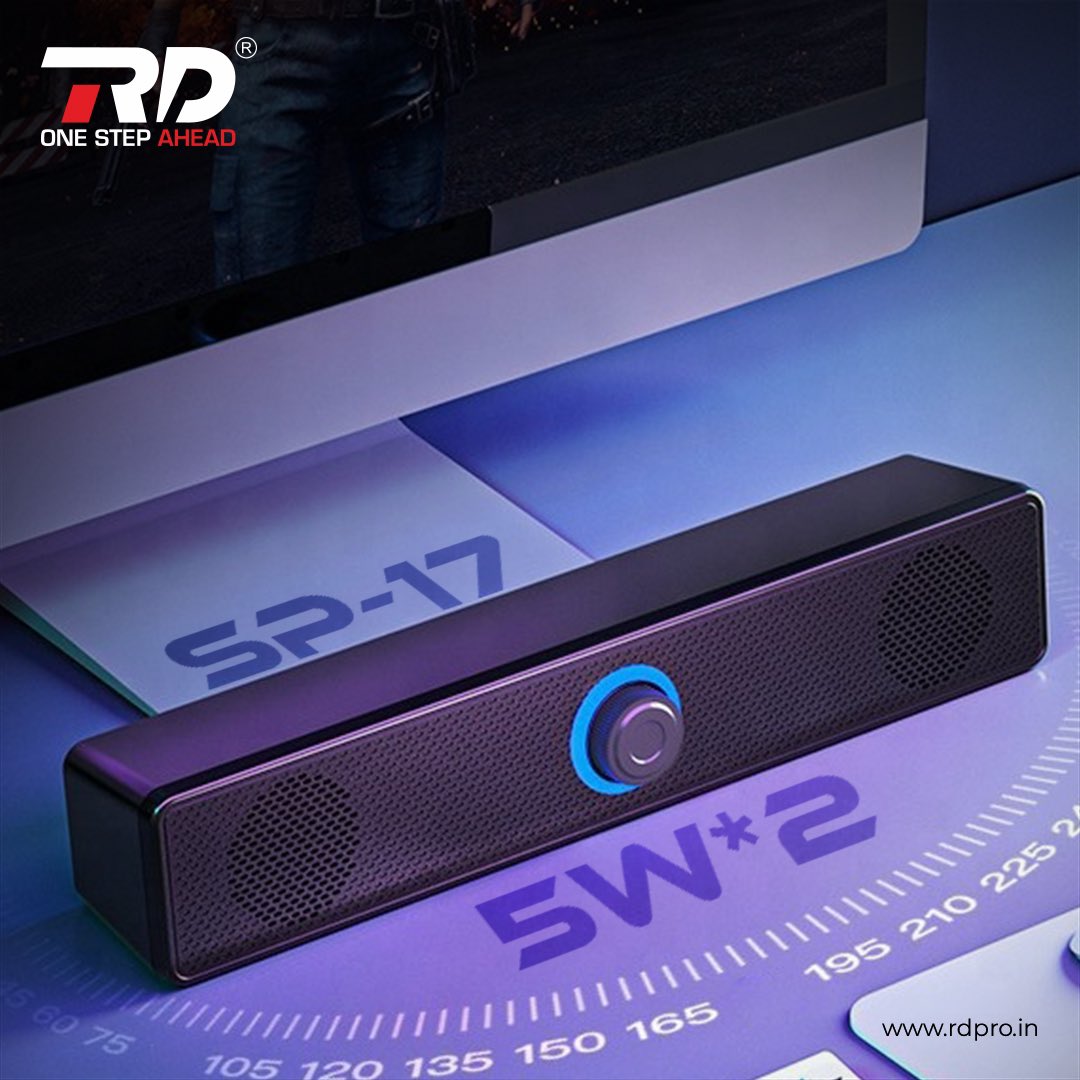 Enhance your editing set up with RD SP 17 speaker, which gives you high-quality sound and  bass volume. Shop now!

#NowPlayingWithRd #OneStepAhead #RdMobileAccessories #Rd #speaker 
#soundbar #wireless #bass #music #entertainment  #GTAOnline #Titanic #LakeShow #Habit #Submersible