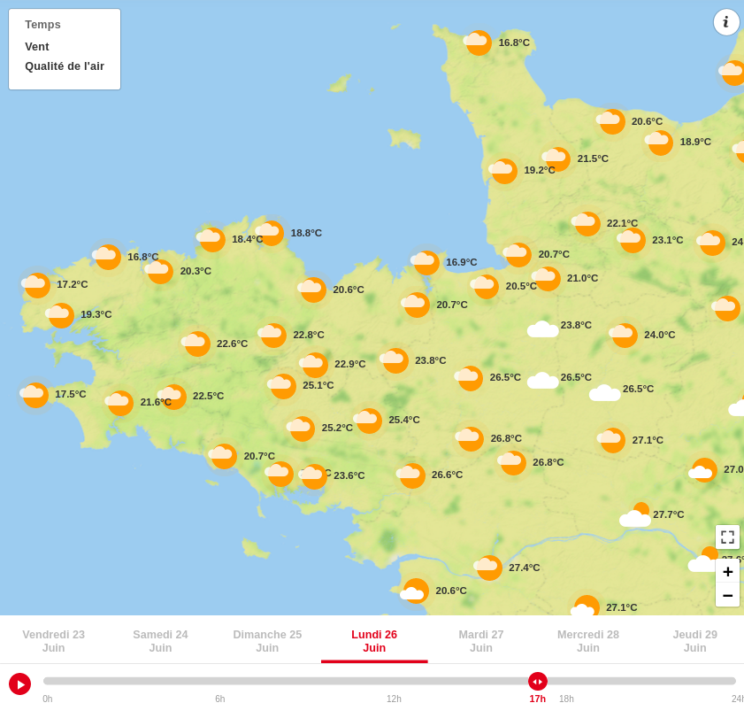 Yann_amice's tweet photo. ☀️🔥 Chaud en # Bretagne ce week-end ! Les températures frôlent les 30°C, préparez-vous à profiter du soleil et de la chaleur estivale.☀️🌈, un peu moins  de semaine prochaine.
@OuestFrance @weathernco https://t.co/r5e5wueWYg
