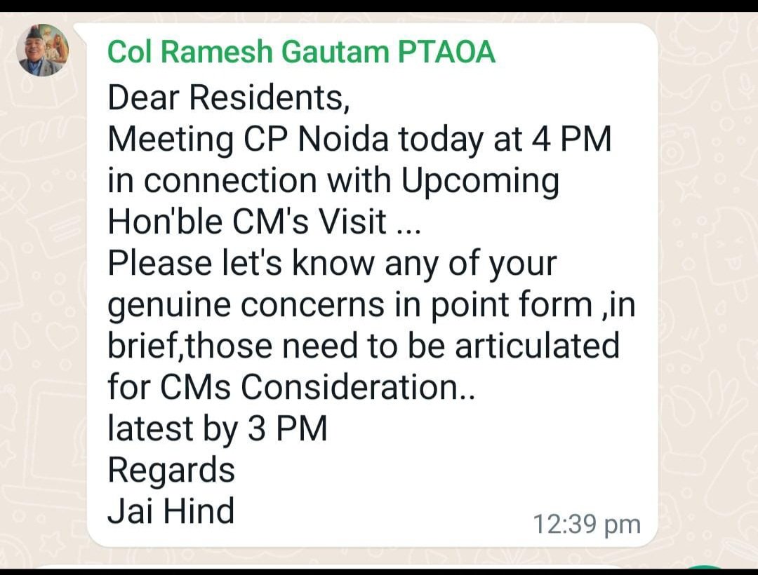 <a href="/noidapolice/">POLICE COMMISSIONERATE GAUTAM BUDDH NAGAR</a> Resp. Mam' This Fellow has taken away happiness and peace of over 15000 people. Multiple complaints already pending agst him. <a href="/dmgbnagar/">DM NOIDA Gautam Buddha Nagar</a> <a href="/dgpup/">DGP UP</a> <a href="/CMOfficeUP/">CM Office, GoUP</a> @ParasTiereaAoA <a href="/ParasTierea137/">Paras Tierea, Noida 137</a> #Noida #ParasTierea #Sec137