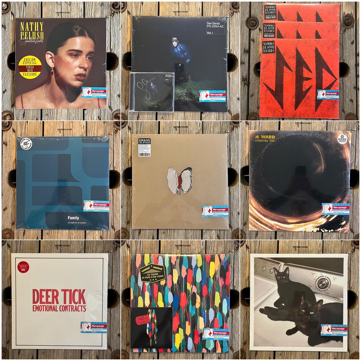 Marcapasos_GR's tweet photo. Todos los #viernes celebramos el día de la música, estrenando decenas de lanzamientos discográficos.
Hoy, un botín de #discos prodigiosos 
#NovedadesMarcapasos 23 06 23:
#Swans 
#Mward 
#TrianguloDeAmorBizarro 
#Family 
#SenSenra 
#DaniNelLo 
#SamPrekop 
#Deertick 
#NathyPeluso https://t.co/nVcVmq1zML