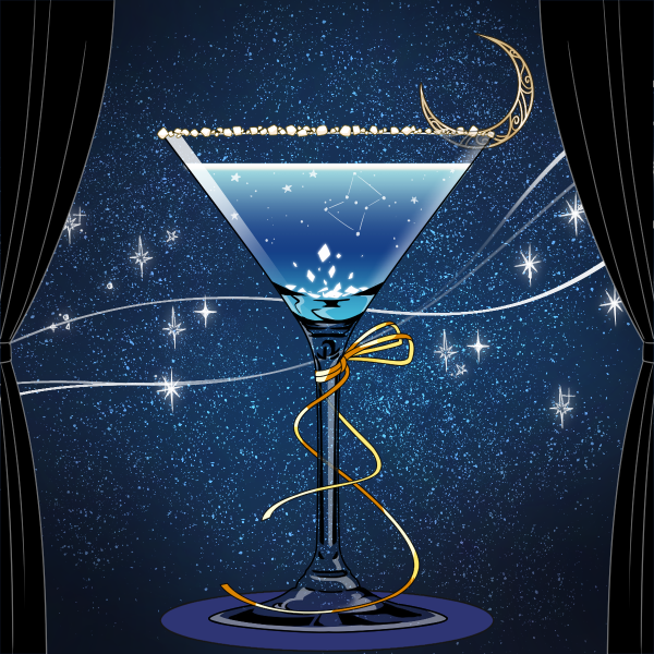 "shines bright like stars in the night sky as I think of you. With this drink you will sleep in endless abundance of sweet dreams...."