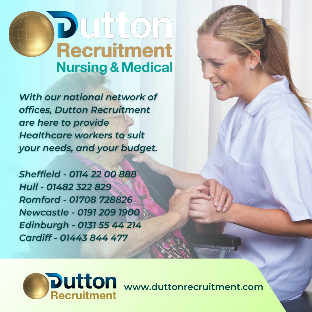 North ✔️ South ✔️ East ✔️ West ✔️
Wherever you are in the UK, our Healthcare teams are here to assist with your staff needs at the drop of a hat. Call your local consultant today to see how we can help you!
#DuttonStrong #Healthcare #HCA #SupportWorkers #HealthcareJobs