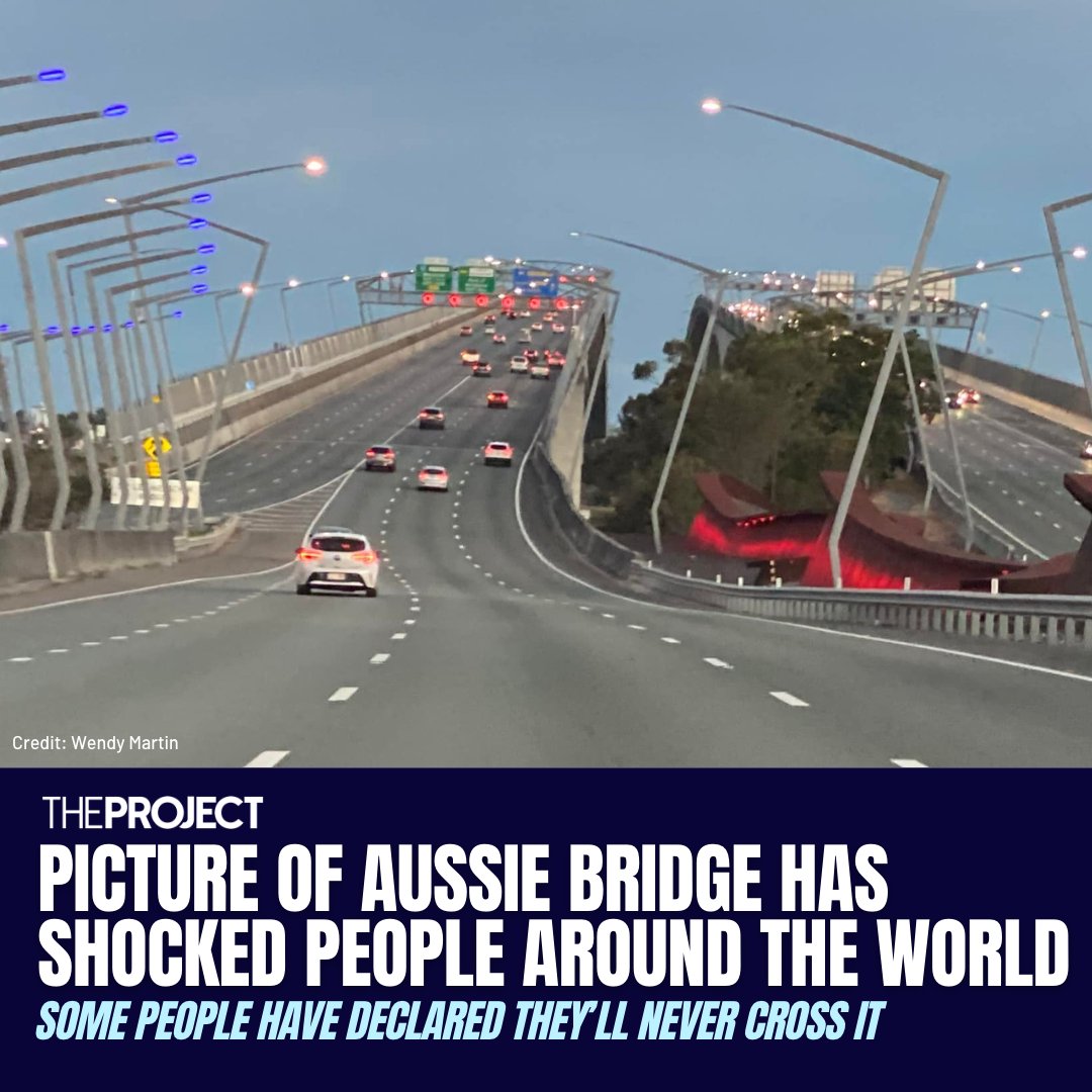 theprojecttv's tweet image. A photo of the Brisbane Bridge has gone viral, with many people confused and shocked by the design.

READ MORE: fal.cn/3zkL9