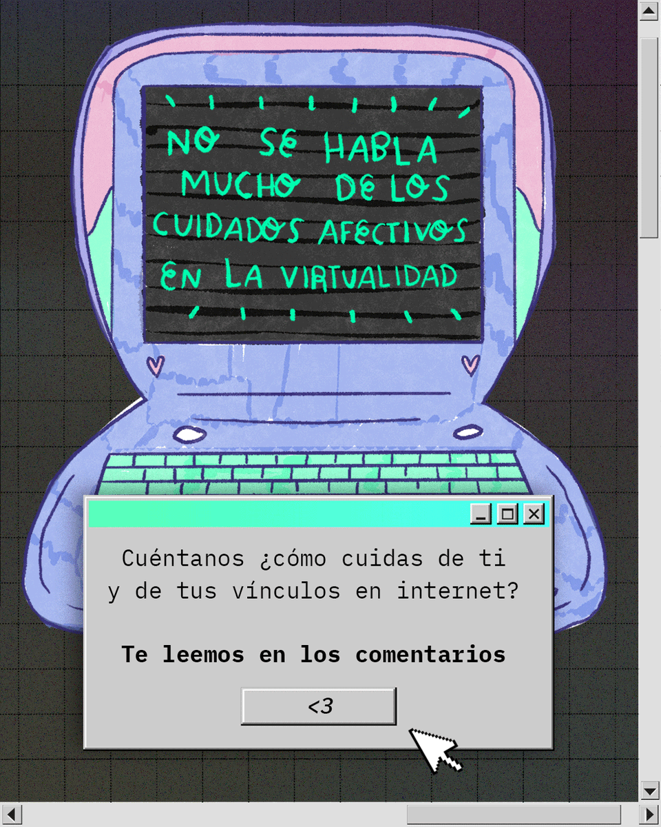 LuchadorasMX's tweet photo. 💌#AmorosoRecordatorio para relacionarnos con los ligues y los amigues en internet:
Los #vínculos💜 que establecemos en línea merecen cuidados.👽
#LoDigitalEsReal #InternetFeminista #DerechosDigitales https://t.co/cByK2B76iB