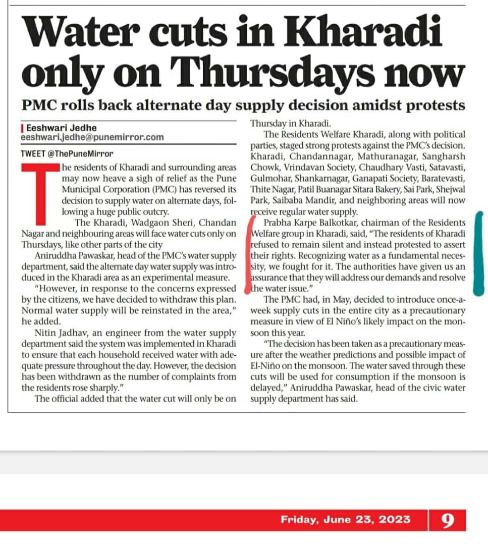 prabhakarape's tweet image. पाण विभाचेसर्व अधिकारी, कर्मचारी यांचे मनःपूर्वक धनयवाद,🙏
#AjitPawarSpeaks #CPPuneCity #Dev_Fadnavis #jagdishmulikbjp #PMCPune @suniltingre @supriya_sule @TeamSupriyaSule #Kharadiresiden1