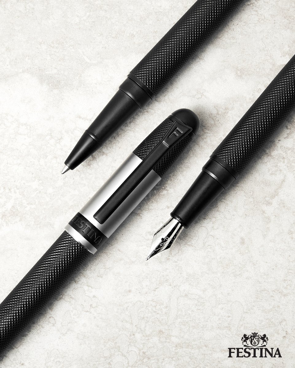 b2bgifts's tweet photo. Festina's top selling Classicals pen is re-invented with a new capsule edition: an innovative finishing that brings it a contemporary &amp; luxurious edge. The surface is engraved &amp; plated in matt black contrasted with the matt silver surfacing of the cap. 
#festina #classicals #pens https://t.co/b8LMnOOB0L