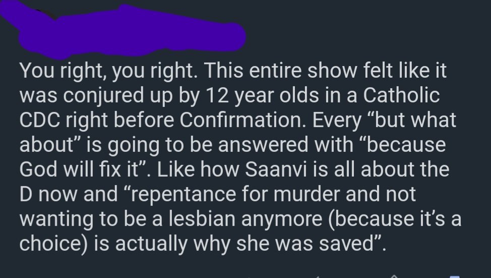 Sorry for the negativity but I just got replied with I think the worst interpretation of Manifest I think I've ever seen, on the Manifest subreddit. Like... some people honestly blow my mind with some of the takes that I see on there.