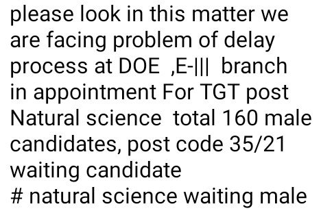 RajkumarMeena65's tweet photo. @gupta_iitdelhi
 @ArvindKejriwal
 @Dir_Education
 @LtGovDelhi
 @DoPTGoI
@KrishanPhogatt
@DSTF_2020
@AtishiAAP 

#natural_science_waiting_male https://t.co/VioqIdEdB1