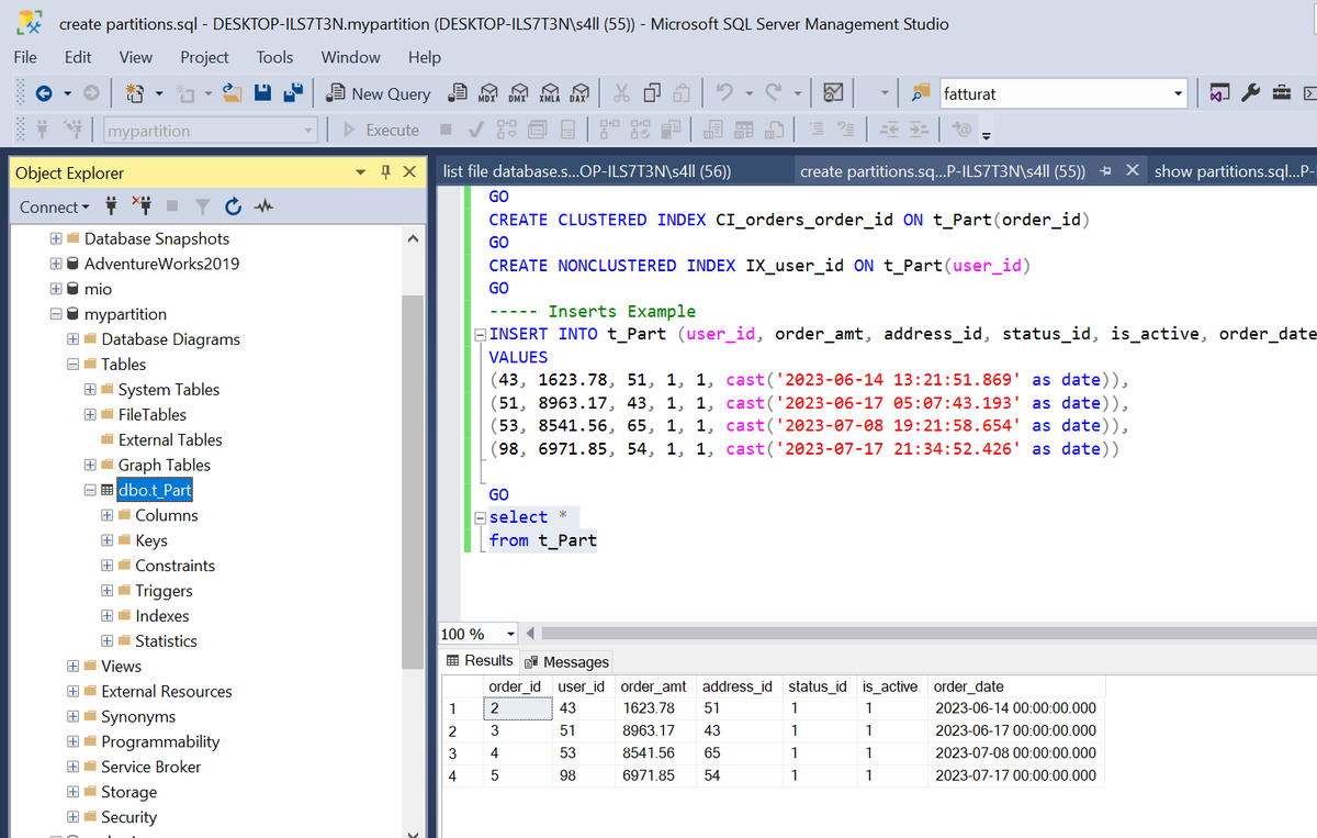 Sql Server Administration.
How to creation a Function for manage the Partition Table.

#sqlserver #tsql #dba #database #administration #partitioning #sql #query