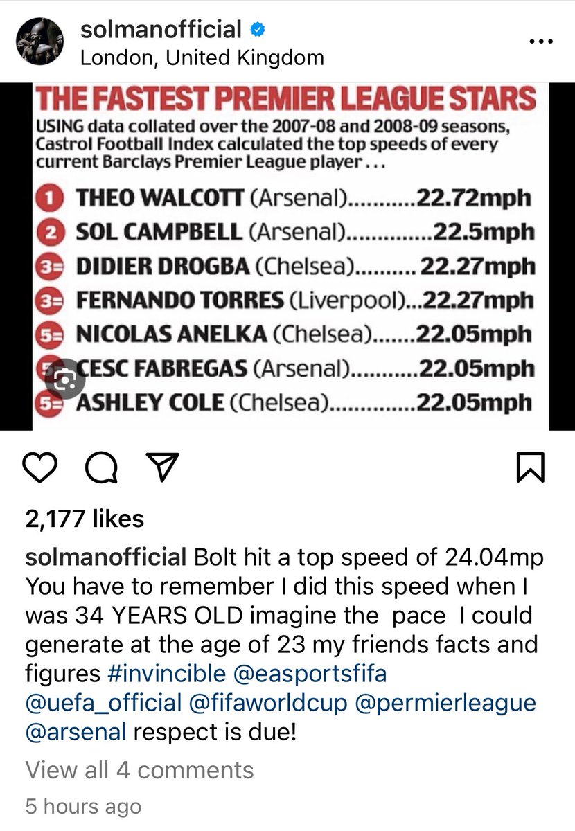 Sol Campbell posting this at 2:30am is a serious flex