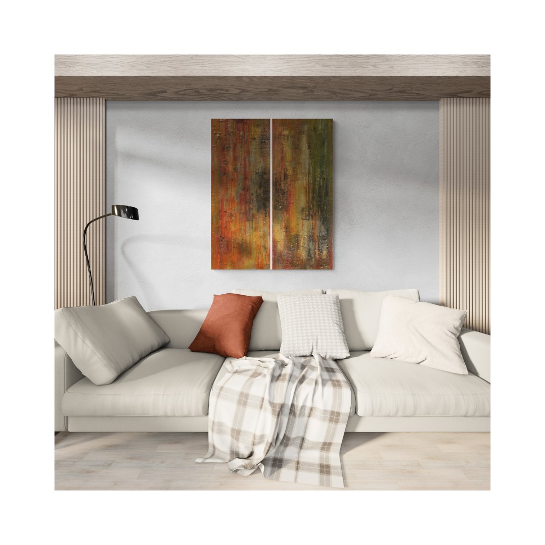 Artist_Lenon_B's tweet photo. DIRECT ATELIER https://t.co/zD6Jx6j8k5

100 cm x 40 cm par partie, ces toiles acryliques avec résine ajoutent une profondeur incroyable aux couleurs et motifs.

🌈🖌️ #art #diptyque #Roussillon #Provence #décorationintérieure https://t.co/zaYVndzaFl