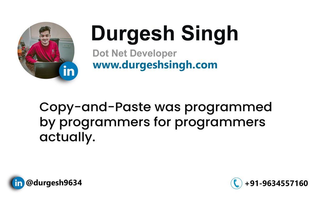DurgeshThakur96's tweet image. 🚀 Copy-and-Paste: A Programmer's Best Friend! 💻✂️
#CopyAndPaste #CodeEfficiency #ProgrammersUnite
Did you know that Copy-and-Paste was actually programmed by programmers for programmers? 🤯💡 It's the ultimate time-saver, allowing us to reuse code and streamline workflows.