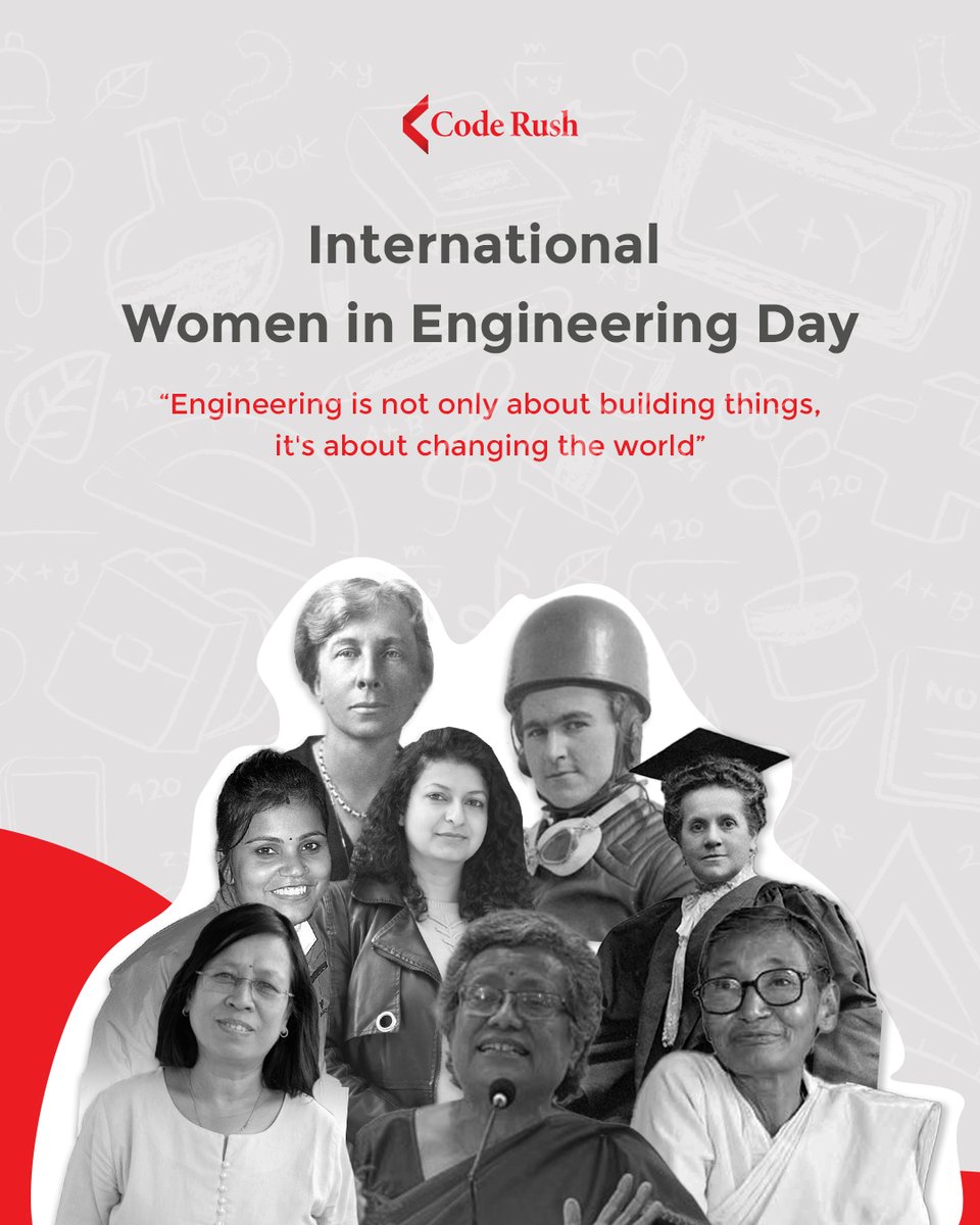 Coderushnepal's tweet image. Celebrating International Women in Engineering Day!
Engineering has always been a powerful force for change and today we pay tribute to the brilliant women who are shaping our world
How has engineering impacted your life?
#CodeRush #IWED2023 #INWED23 #womeninengineering #Engineer