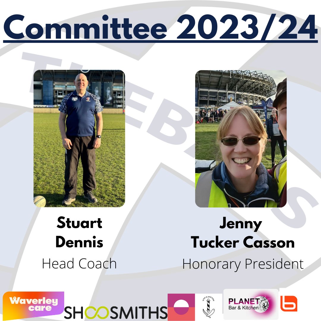 2023/24 Committee Announcement

We are thrilled to unveil the committee for the upcoming 2023/24 rugby season! After a successful Annual General Meeting (AGM) last night.

The 23/24 committee would like to express our gratitude to everyone who attended the AGM and contributed.