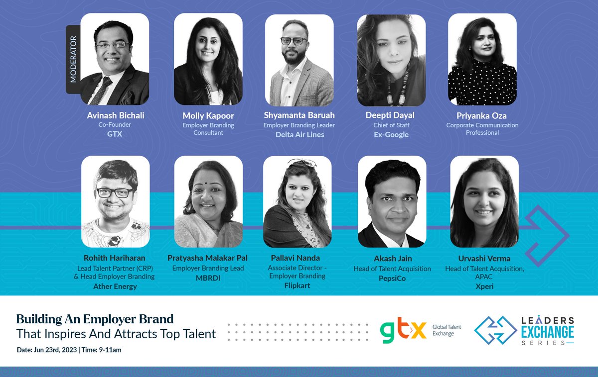 #LeadersExchangeSeries

#GTX brought together 9 visionary experts for a vibrant exchange of experiences, strategies &amp; insights on the pressing relevance of an #EmployerBranding strategy today

A massive #ThankYou to all the #panelists! 🙌🏻

Stay tuned for more updates...