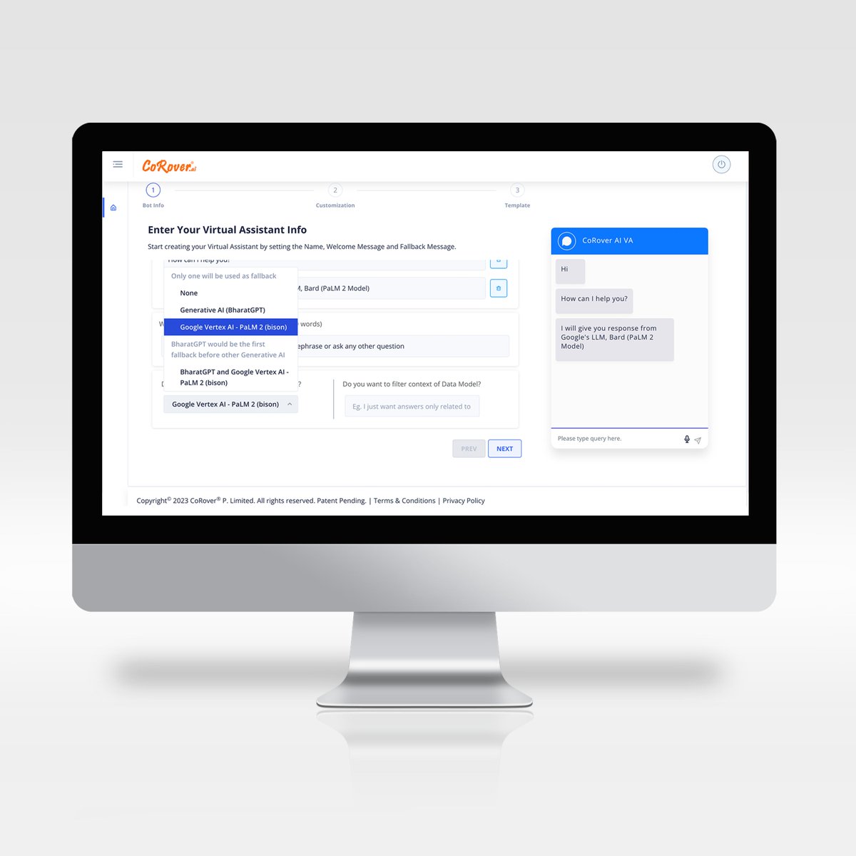 CoRover_App's tweet image. 📢 Exciting News! 🎉

We&apos;re thrilled to announce that our CoRover Conversational AI platform now integrates with Google Vertex AI! 🚀 Now, you can generate intelligent responses using the power of Google&apos;s cutting-edge models.

#GoogleVertexAI #GenerativeAI #AI #Integration