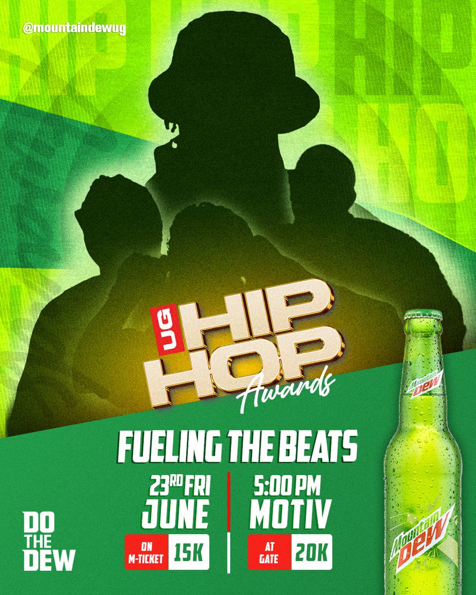 📢📢LAST CALL: 

Join us today for the Spectacular Hip Hop Awards! 

#DoTheDew 
#UGHipHopAwards2023