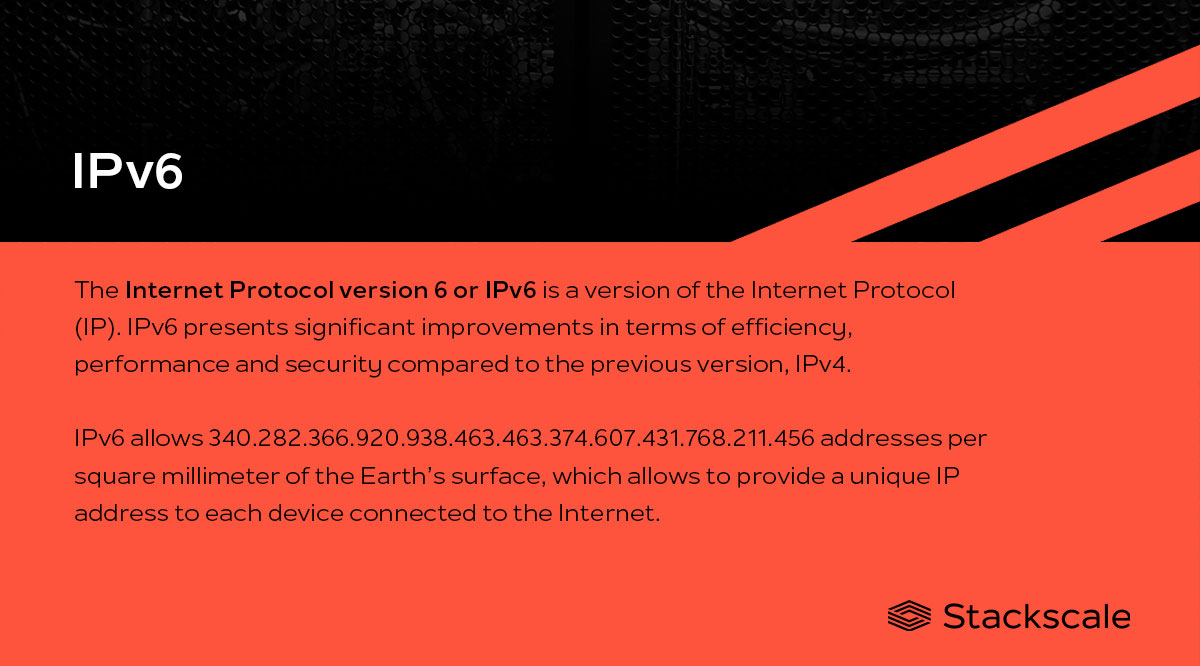 IPv6 is the version of the Internet Protocol built to replace IPv4, which provides an insufficient number of IP addresses...

#IPv6 #InternetProtocol