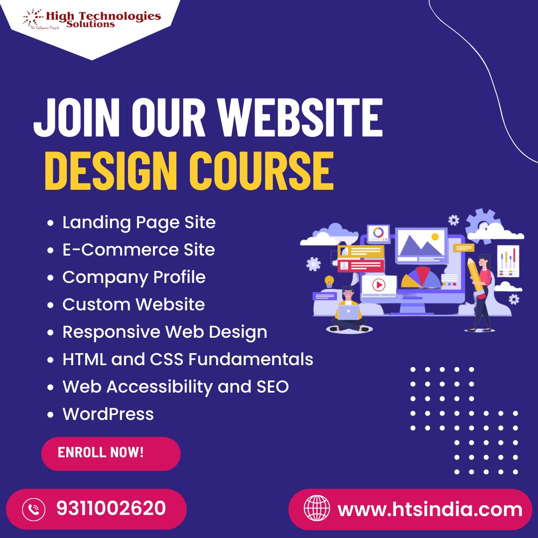 htsindiakalkaji's tweet image. Join our website design course and master the art of creating stunning websites. Unleash your creativity and learn industry-standard tools and techniques. Don't miss out on this opportunity!
Website: htsindia.com
#WebsiteDesignCourse #WebDesignTraining #WebsiteDesign