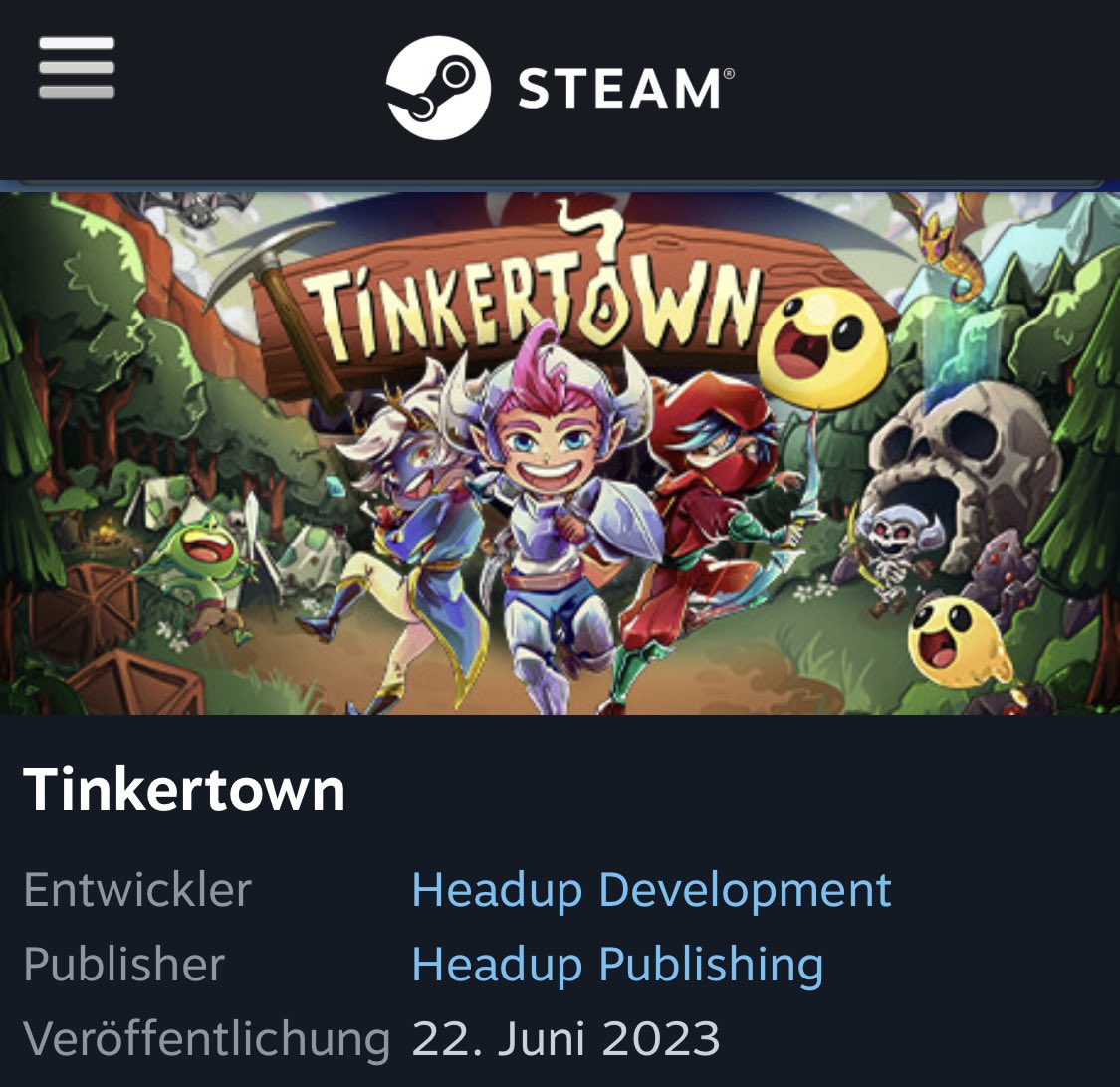 Yay! Congrats to our friends over at <a href="/HeadupGames/">Headup</a> <a href="/tinkertown/">Tinkertown</a> YOU MADE AN AWESOME GAME. Happy release! 🫶
