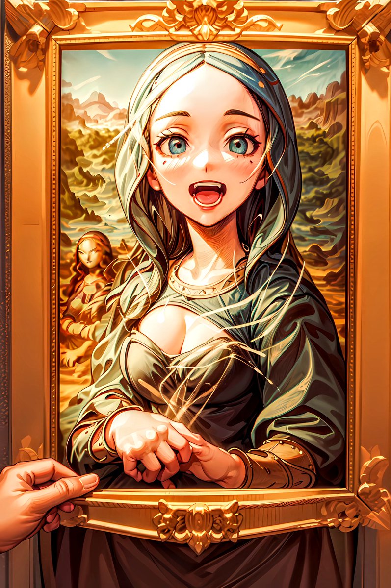 YoMiNe_AI's tweet photo. 蒙娜麗莎的各種呈現🖼️🎨
モナリザのバリエーション🖌️🎨🤖
#AIイラストモナリザ討伐依頼
#AIイラスト  #AIart  #AI繪圖 https://t.co/b0tEwQ5yZx