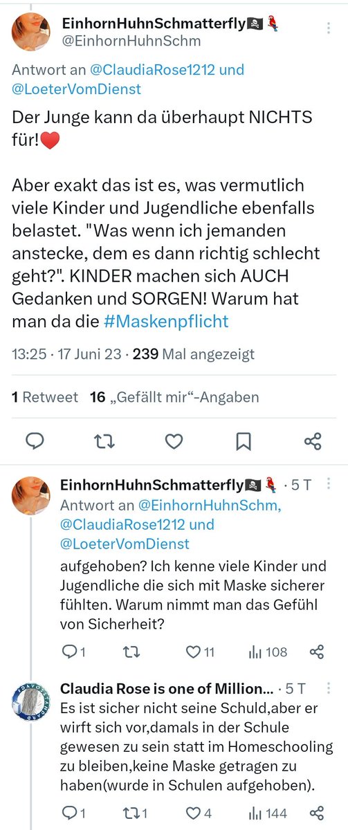 Schlimm genug, dass hier das Kolbl Narrativ gewirkt hat und ein Kind sich die Schuld am Tod seiner Mutter gibt - nein, die angeblich beste Freundin der Mutter kann die Sache auch nicht ruhen lassen und instrumentalisiert es noch 3 Jahre später im Internet.

#TeamKinderschutz 🤡