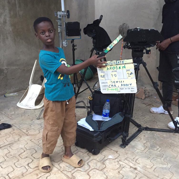 SuperKidActor_'s tweet photo. Meet FEMI the lead KidActor in the film arodan 
#ONSET a profound thank u ma @judithaudu for the opportunity given to me 🙏🙏🙏 i am super grateful ma #kidactor https://t.co/SjJ01W6Efx