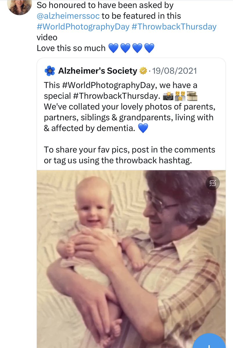 On 21st June, my  Dad, at an amazing age of 90 finally became at peace and was taken from us after a long battle with dementia.  Heartbroken but find solace in the fact he isn’t trapped and now at peace 💔 Proud that <a href="/alzheimerssoc/">Alzheimer's Society</a> asked me to be part of this 💙 #loveyouforever