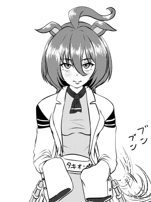 今日絵投稿してなかったんで

初めてタキオン描いた時のやつ 