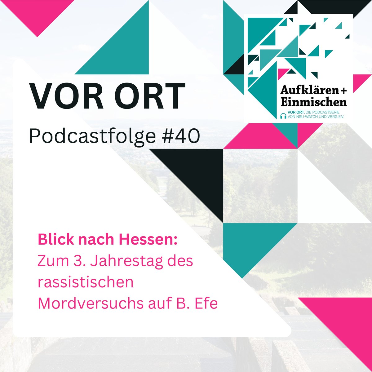rechte_gewalt's tweet photo. Hört Angegriffenen zu! Vor 3 Jahren überlebte B.Efe in #Kassel einen rassistischen Mordversuch. Seitdem kämpft er gegen Straflosigkeit &amp; für Anerkennung. Im 📻#40 sprechen B.Efe, @KahlenRasmus @ResponseHessen @nsuwatch_hessen übers Tatortland #Hessen.
https://t.co/UPR6BdxG7L https://t.co/Ggj57AhmtP