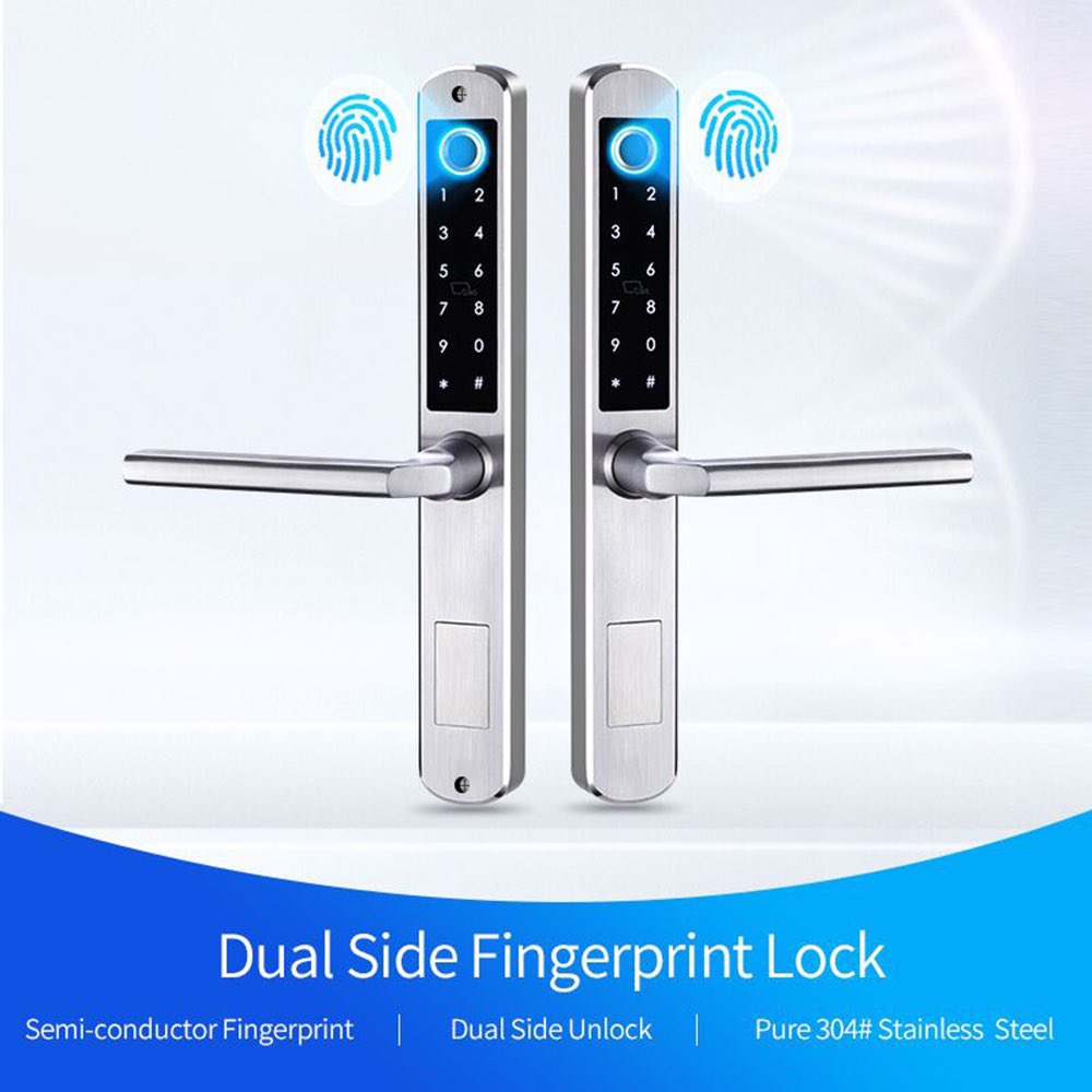 Stainless steel Bluetooth sliding door lock
Double side fingerprint locks 
8535 mortise 
Candy +8618620348455
#smartdoorlock #fingerprintlock #bluetoothlock #digitaldoorlock #doublesidefingerprintlock #slidingdoorlock #electroniclock #smartlock #doorlock #digitallock #smartlocks