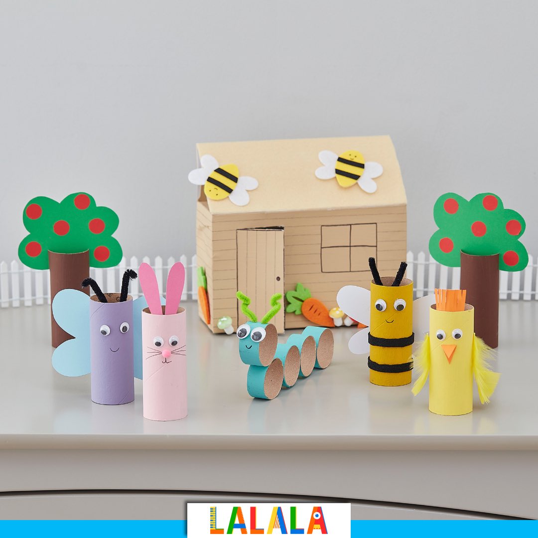 Bugün evdeki kağıt rulolarla sevimli hayvanlarla dolu bir bahçe yapalım!🦋🐥🐰
Bu kocaman bahçe etkinliği için gereken çok az malzeme var:
Kağıt rulolar
Renkli kağıtlar
Oynar gözler
Yapıştırıcı
Makas 😊