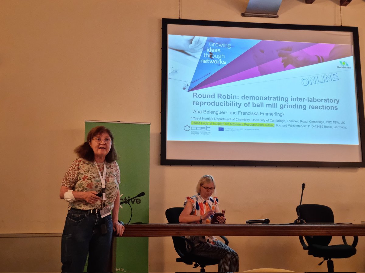 The first talk is being delivered by <a href="/Amb84Ana/">Ana Belenguer</a> <a href="/beyondbenign/">Beyond Benign</a> <a href="/COSTprogramme/">COST</a> <a href="/EuChemS/">EuChemS</a> <a href="/YoungChemists/">EYCN</a>
