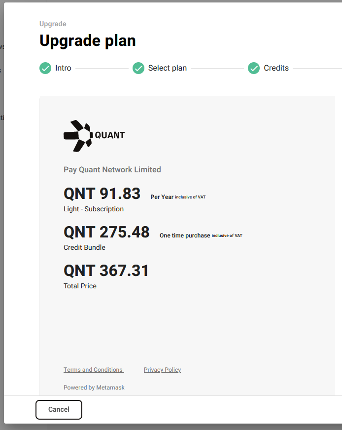 Token needed? 🙃

$QNT