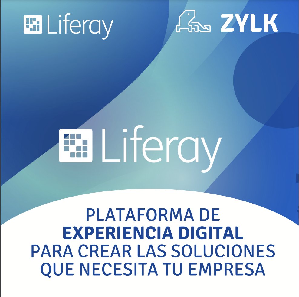 Conoce de primera mano a @Liferay y descubre cómo puede ayudarte a desarrollar tu #web, #intranet, portal de #ecommerce o en tu proceso de transformación digital. En #ZYLK somos expertos y contamos con un equipo certificado. Solicitar más info a marketing@zylk.net