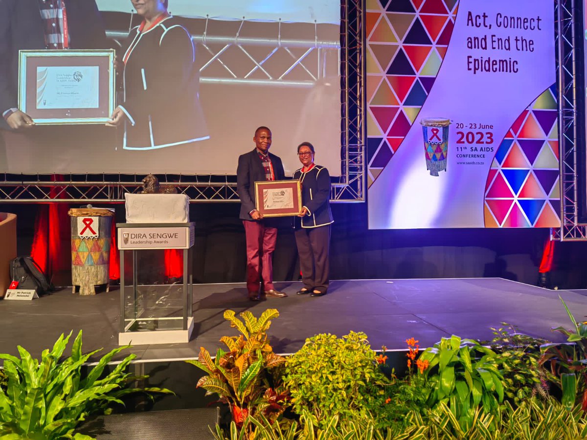 SAHTACtweets's tweet photo. Congratulations to #SAHTAC coalition member @pinampi, Exec Director of Kgorogo Social Investments for winning the Dira Sengwe Emerging Leadership Award at #SAAIDS2023. Advocating for an enabling environment for R&D & access to lifesaving health technologies & innovations for all. https://t.co/G1YW881vnH