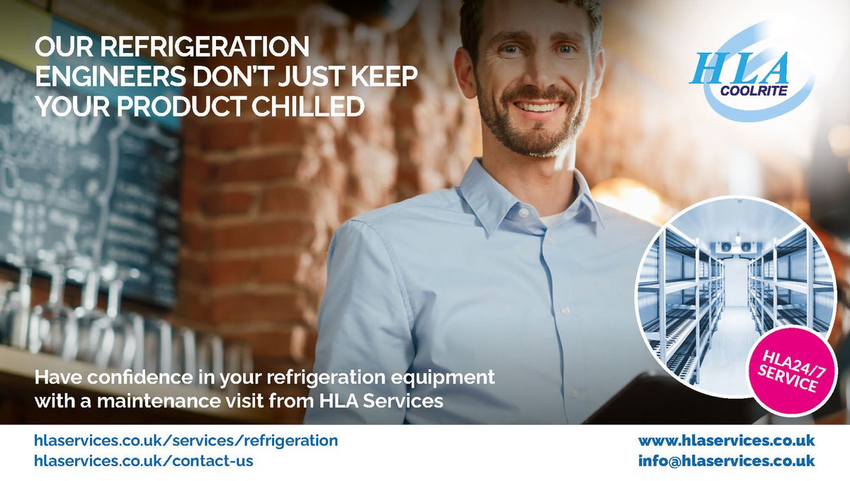 Ensure your Commercial Refrigeration and Chillers are ready for Spring.
hlaservices.co.uk/services/refri…

#commercialRefrigeration #plannedMaintenance