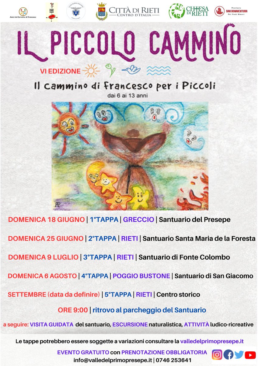 Forza venite gente, il Piccolo Cammino vi aspetta! 😍Domenica 25 giugno seconda tappa, appuntamento alle ore 9 al Santuario di Santa Maria della Foresta. Per info e iscrizioni: wp.me/p9kH7J-3lU