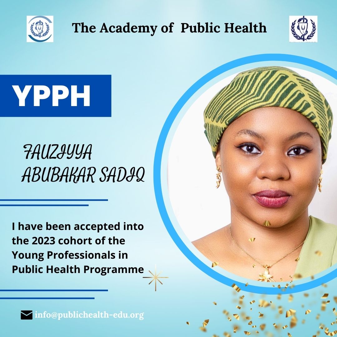 Thrilled to announce that I have been accepted into the YPPH by the West African Institute of Public Health, I will be part of the Health Literacy and Leadership Program (HLLP) of the 2023 cohort. I am grateful for this opportunity #YPPH2023