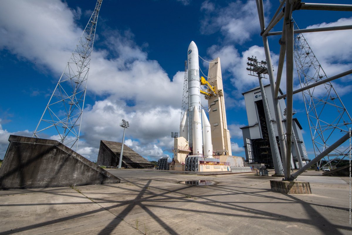 @Bottlaeric Magnifique journée ce 22 juin 2023 avec le #CombinedTestModel d’@Ariane6 🚀 en champ libre pour la première fois, à l’occasion de la #LaunchBaseDressRehearsal déroulée nominalement. Bravo @esa @cnes @ArianeGroup 👏