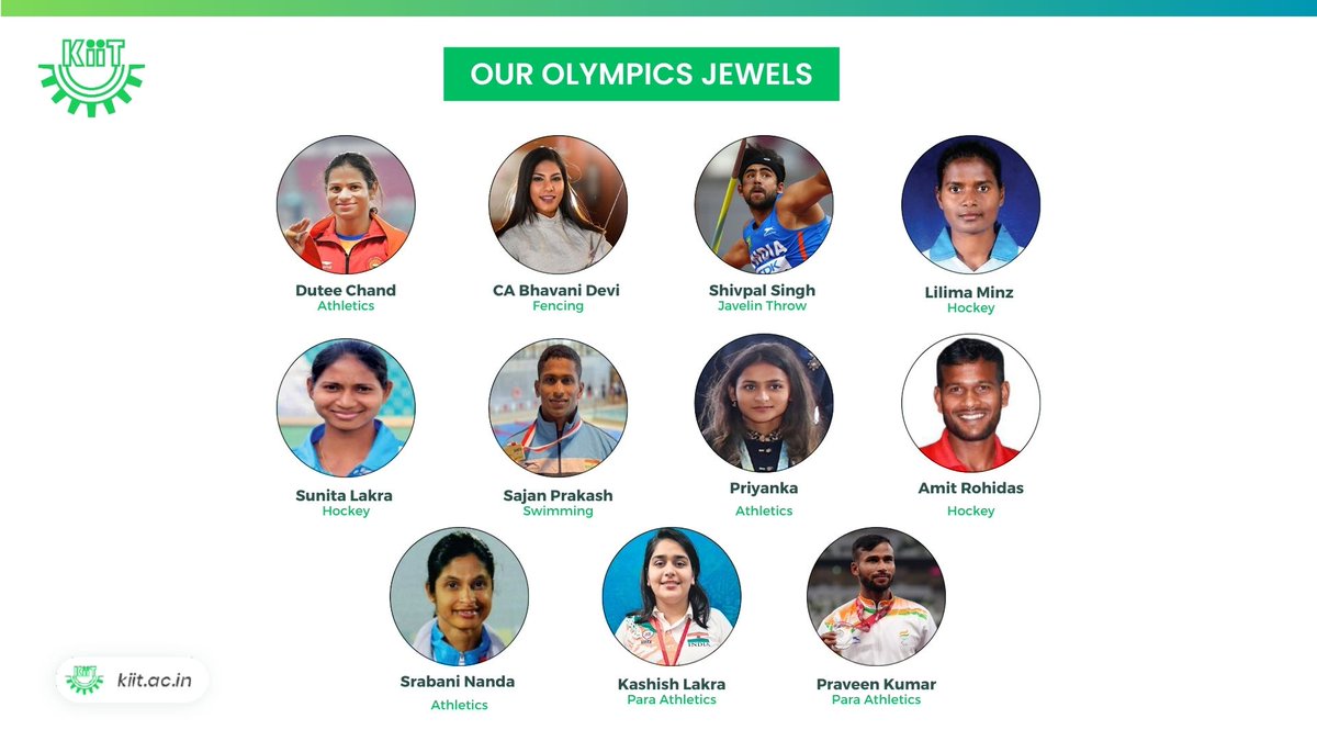 Congratulations to all the incredible KIITians who have represented our nation at the Olympics. 

Today, we acknowledge the power of sports in bringing people together, transcending boundaries, and fostering a sense of unity. Let's celebrate the joy of the Olympics!…