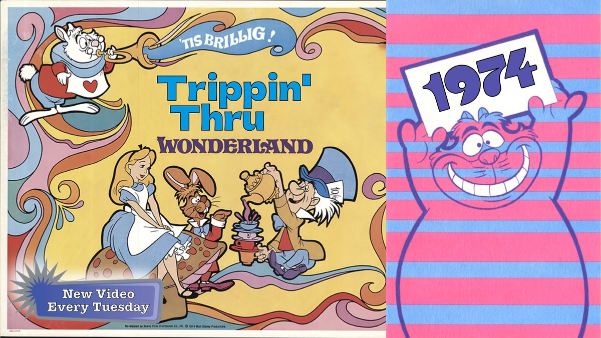 Here's a full view of the thumbnail for The Curious Reissue of Walt Disney's Alice in Wonderland, my latest YouTube video.