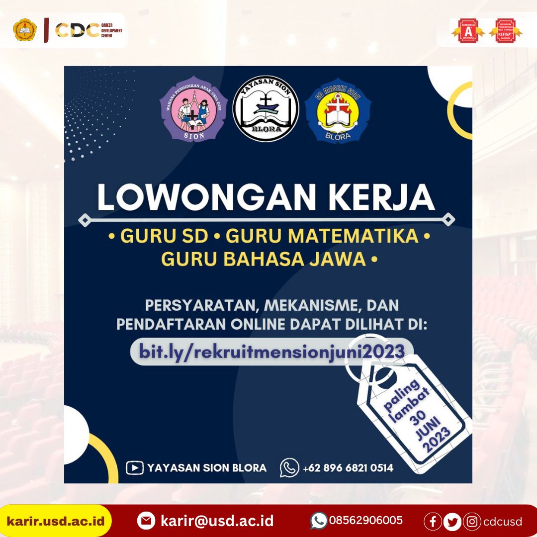 cdcusd's tweet photo. Info lowongan pekerjaan !
#cdcusd #cdcsadhar https://t.co/lcL7FbITGy