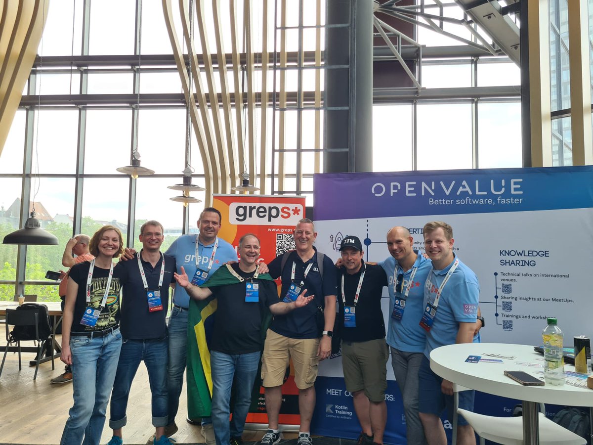 the_real_sko's tweet photo. Thank you dear #JCON2023 team for having! It was a lot of fun an I met a lot of interesting people. 
Thank @brjavaman für visiting @OpenValue and for being inspiring as always. 
Also thank you @GerritdeBoer9, @miragemiko, @MoritzCSchmidt and many more for your support! https://t.co/ZiN8q9Pgw6